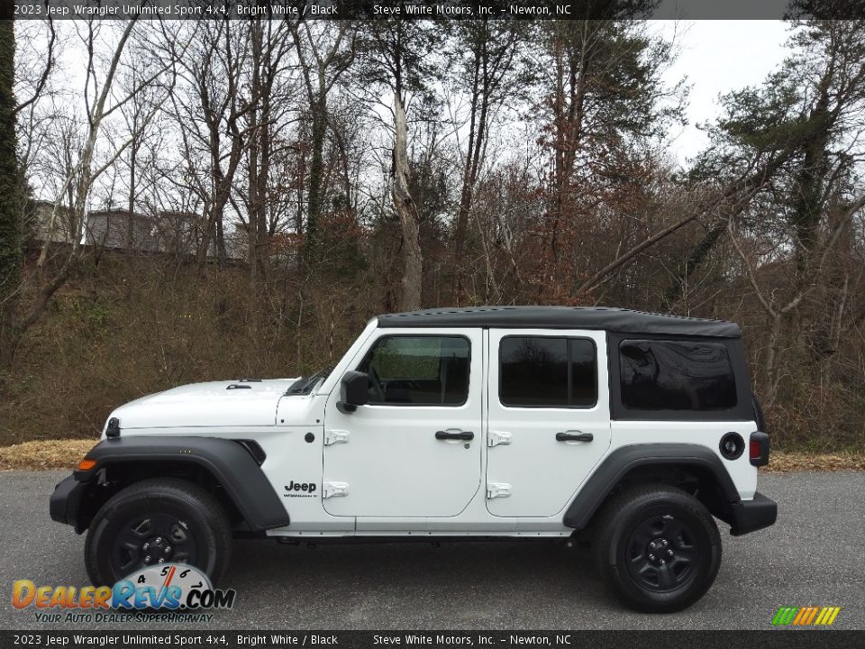 2023 Jeep Wrangler Unlimited Sport 4x4 Bright White / Black Photo #1