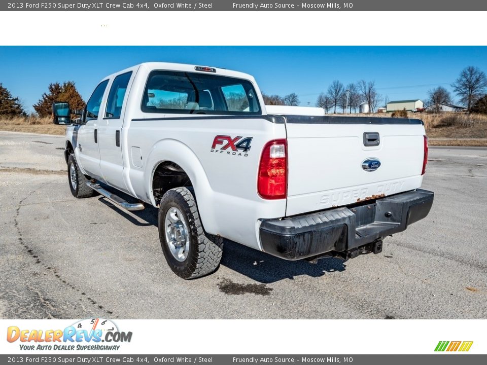 2013 Ford F250 Super Duty XLT Crew Cab 4x4 Oxford White / Steel Photo #6