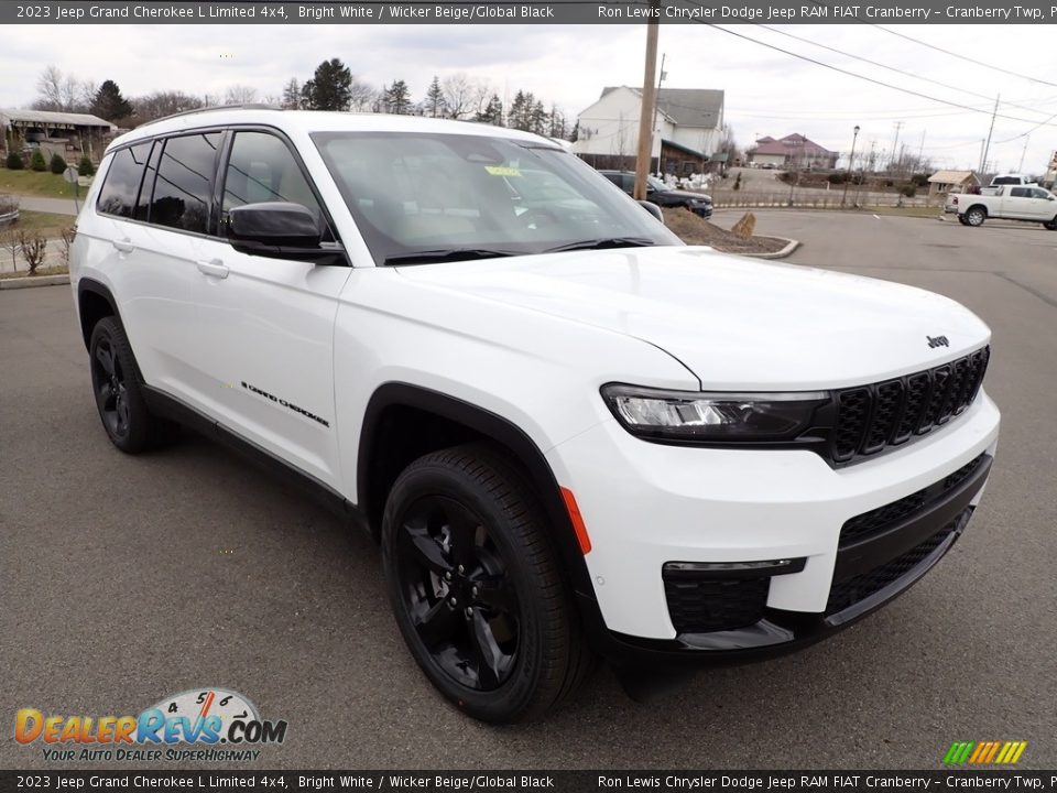 2023 Jeep Grand Cherokee L Limited 4x4 Bright White / Wicker Beige/Global Black Photo #7