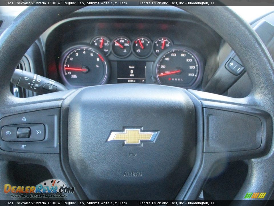 2021 Chevrolet Silverado 1500 WT Regular Cab Summit White / Jet Black Photo #12