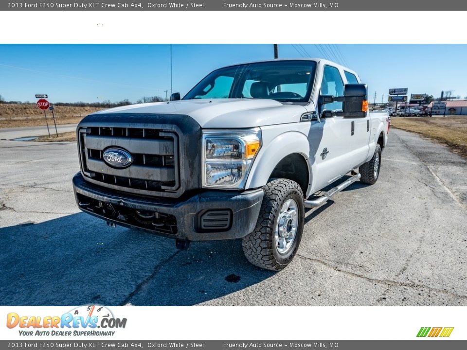 2013 Ford F250 Super Duty XLT Crew Cab 4x4 Oxford White / Steel Photo #8