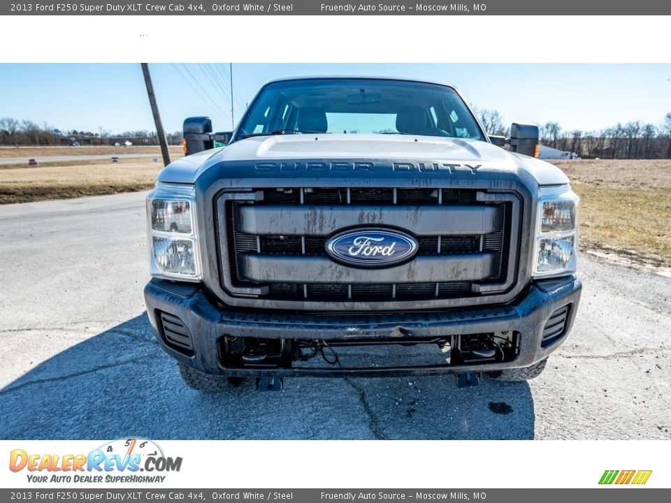 2013 Ford F250 Super Duty XLT Crew Cab 4x4 Oxford White / Steel Photo #9