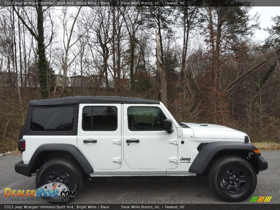 2023 Jeep Wrangler Unlimited Sport 4x4 Bright White / Black Photo #5