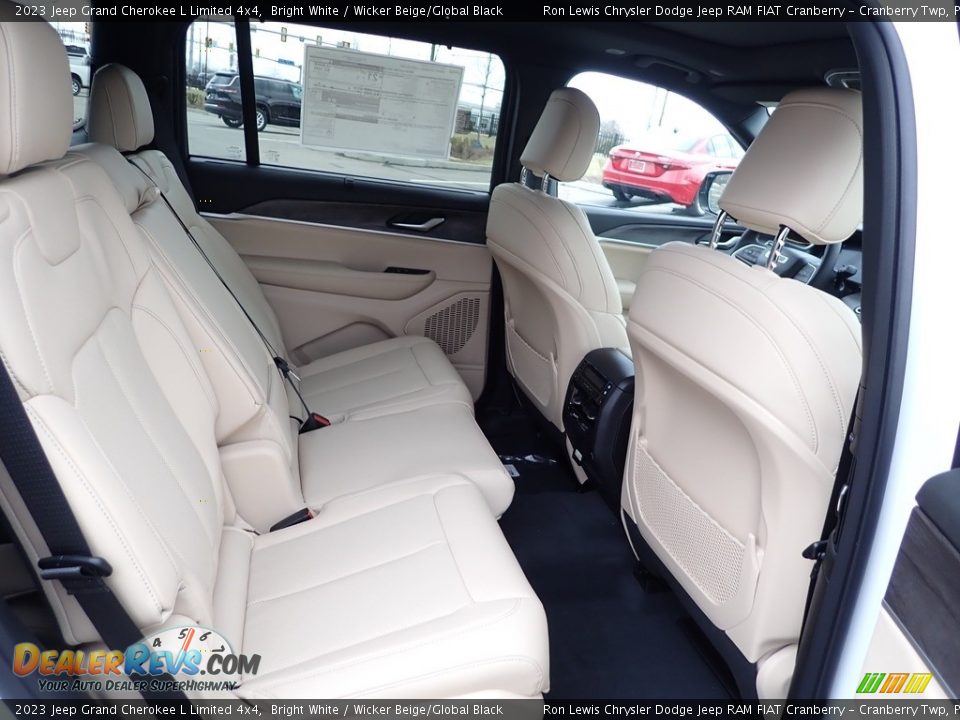 2023 Jeep Grand Cherokee L Limited 4x4 Bright White / Wicker Beige/Global Black Photo #11