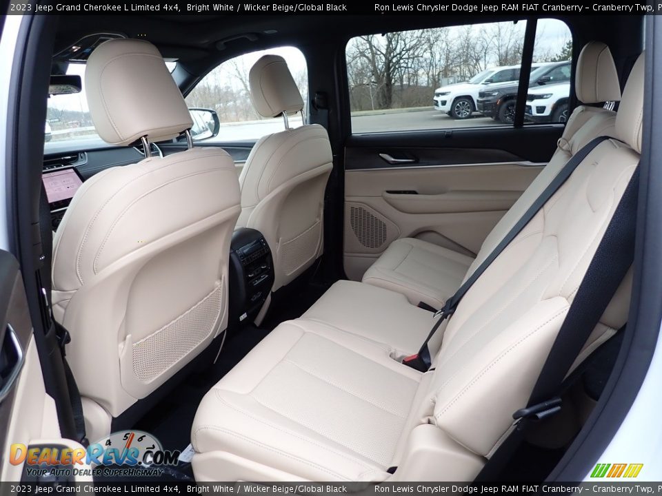 2023 Jeep Grand Cherokee L Limited 4x4 Bright White / Wicker Beige/Global Black Photo #12