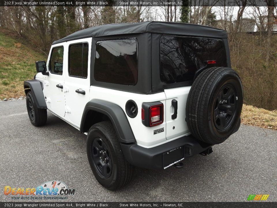 2023 Jeep Wrangler Unlimited Sport 4x4 Bright White / Black Photo #8