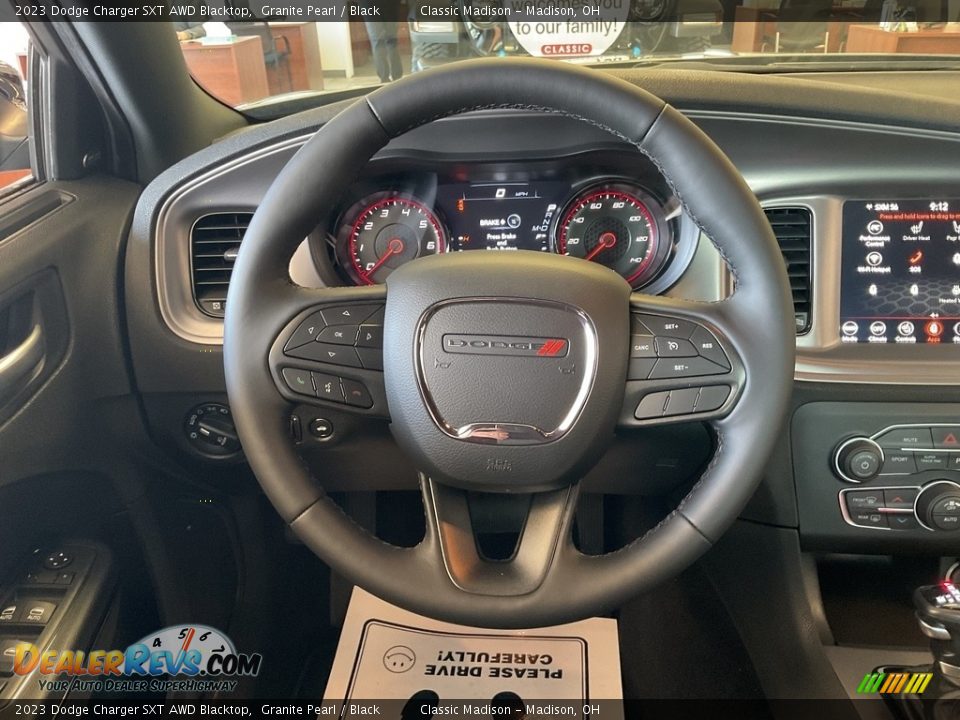 2023 Dodge Charger SXT AWD Blacktop Granite Pearl / Black Photo #5