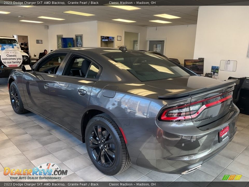 2023 Dodge Charger SXT AWD Blacktop Granite Pearl / Black Photo #9