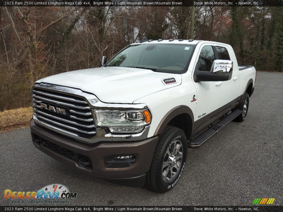 Bright White 2023 Ram 2500 Limited Longhorn Mega Cab 4x4 Photo #2