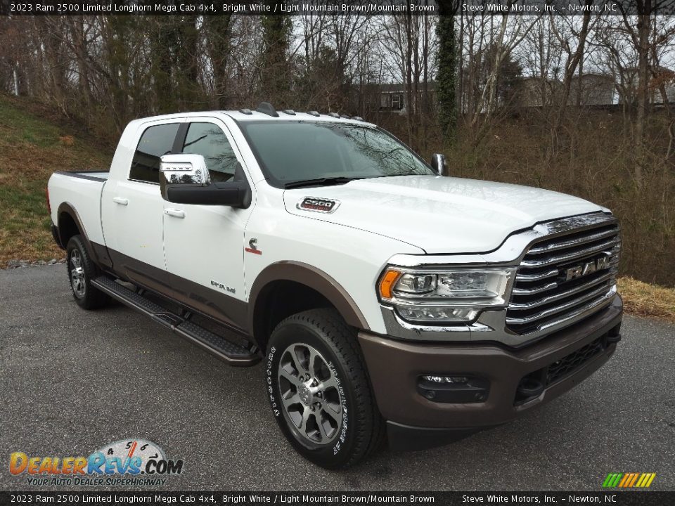 Front 3/4 View of 2023 Ram 2500 Limited Longhorn Mega Cab 4x4 Photo #4