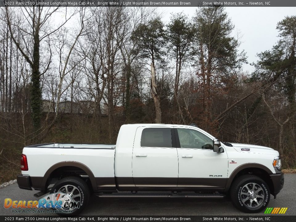 Bright White 2023 Ram 2500 Limited Longhorn Mega Cab 4x4 Photo #5