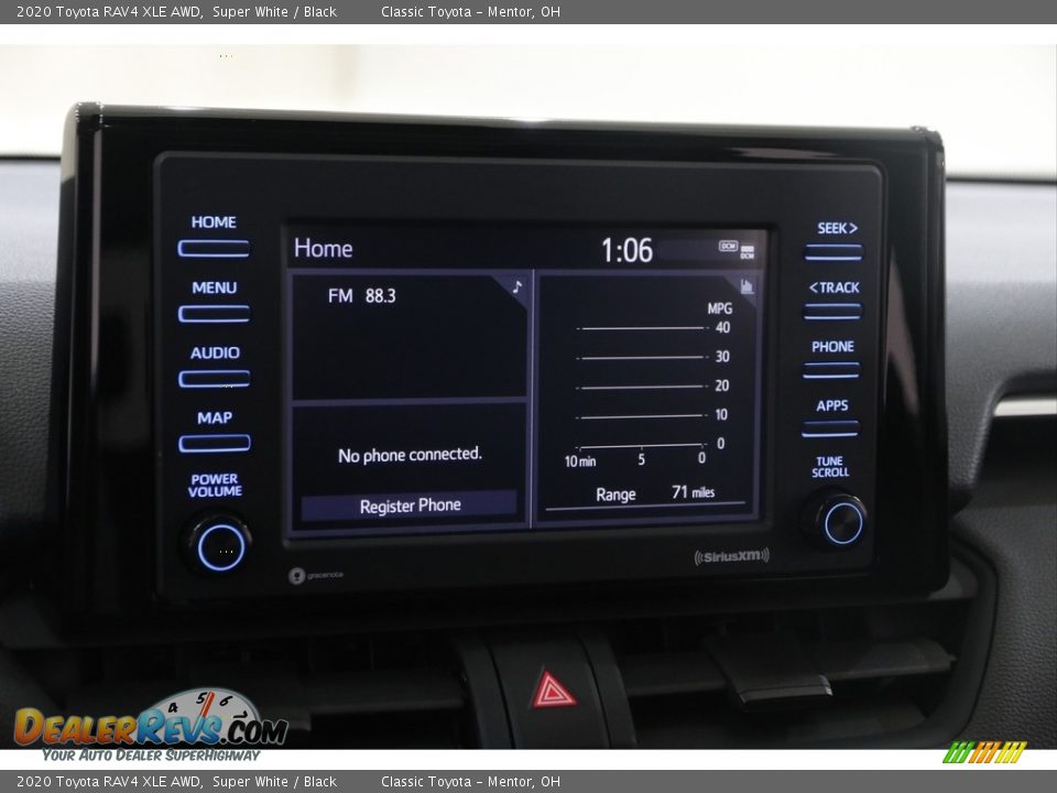 2020 Toyota RAV4 XLE AWD Super White / Black Photo #10