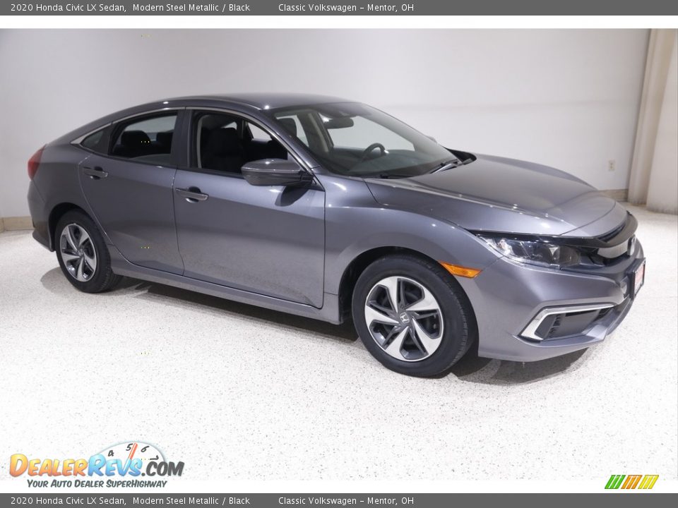 2020 Honda Civic LX Sedan Modern Steel Metallic / Black Photo #1
