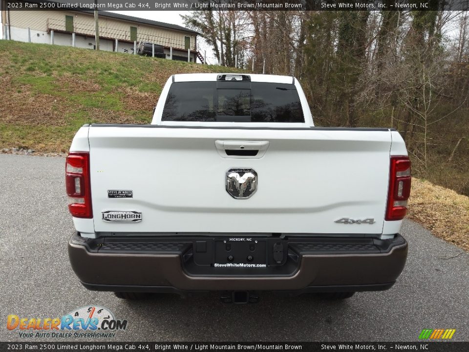 2023 Ram 2500 Limited Longhorn Mega Cab 4x4 Bright White / Light Mountain Brown/Mountain Brown Photo #7