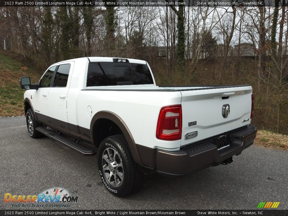 2023 Ram 2500 Limited Longhorn Mega Cab 4x4 Bright White / Light Mountain Brown/Mountain Brown Photo #9