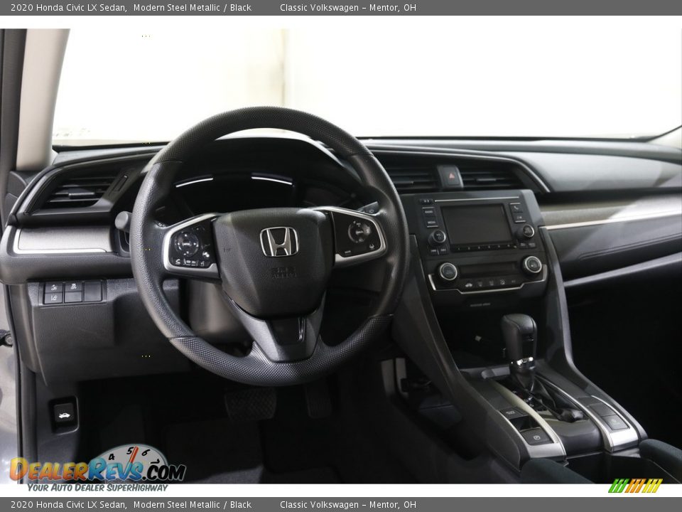 2020 Honda Civic LX Sedan Modern Steel Metallic / Black Photo #6