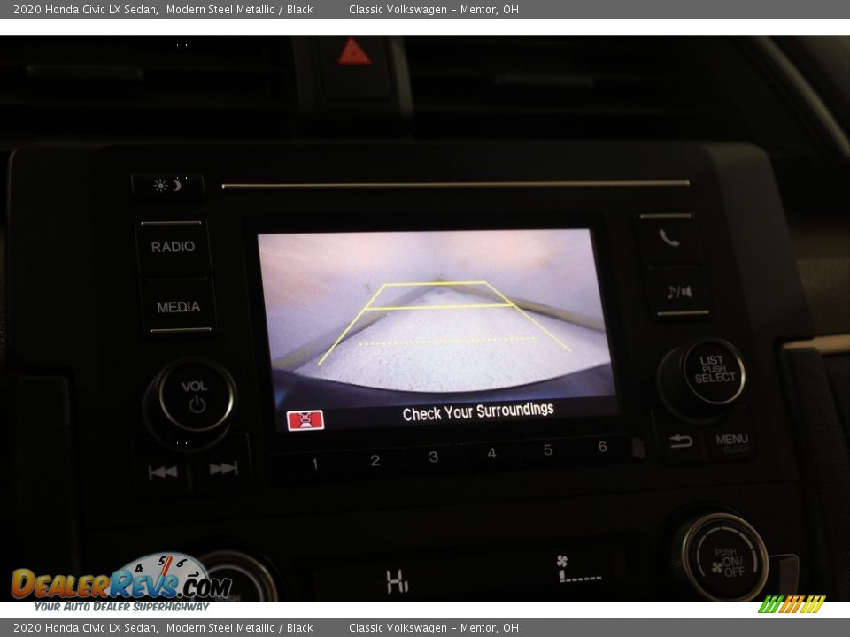 2020 Honda Civic LX Sedan Modern Steel Metallic / Black Photo #12