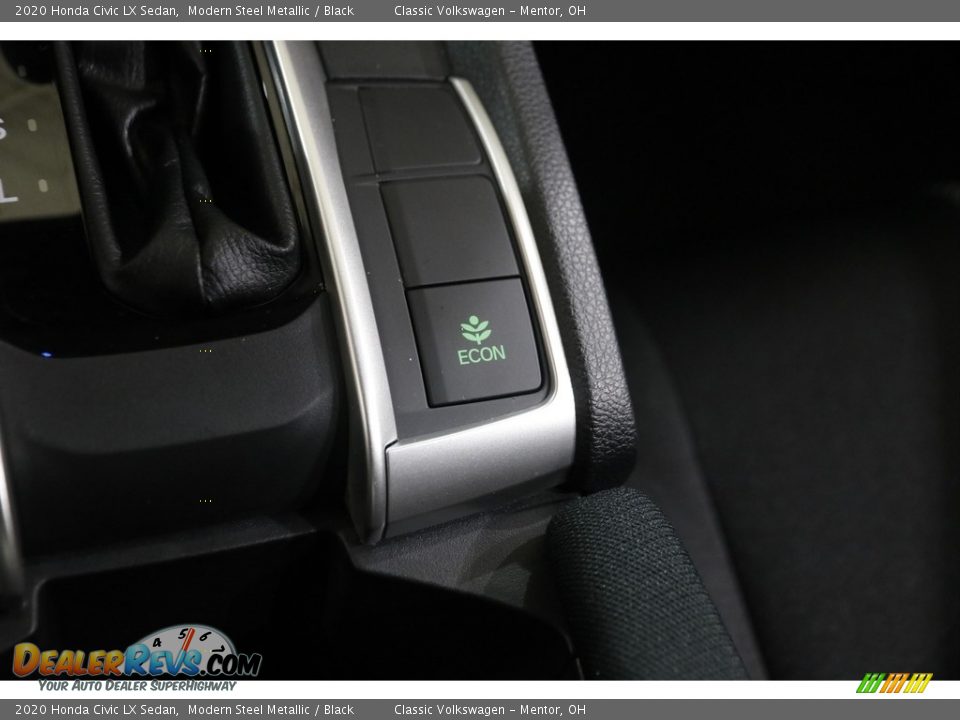 2020 Honda Civic LX Sedan Modern Steel Metallic / Black Photo #14