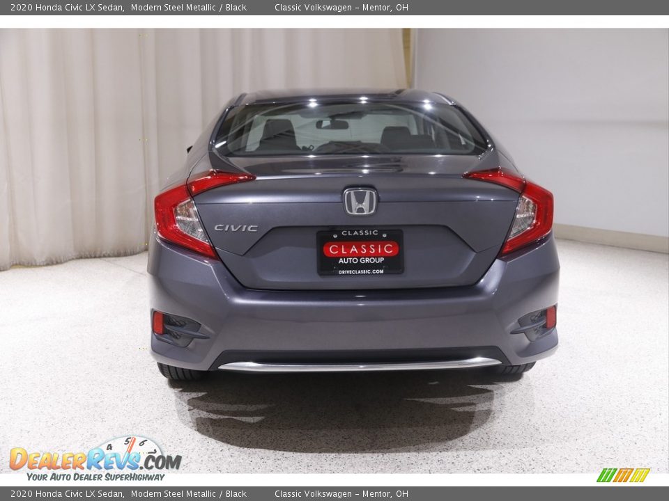 2020 Honda Civic LX Sedan Modern Steel Metallic / Black Photo #18