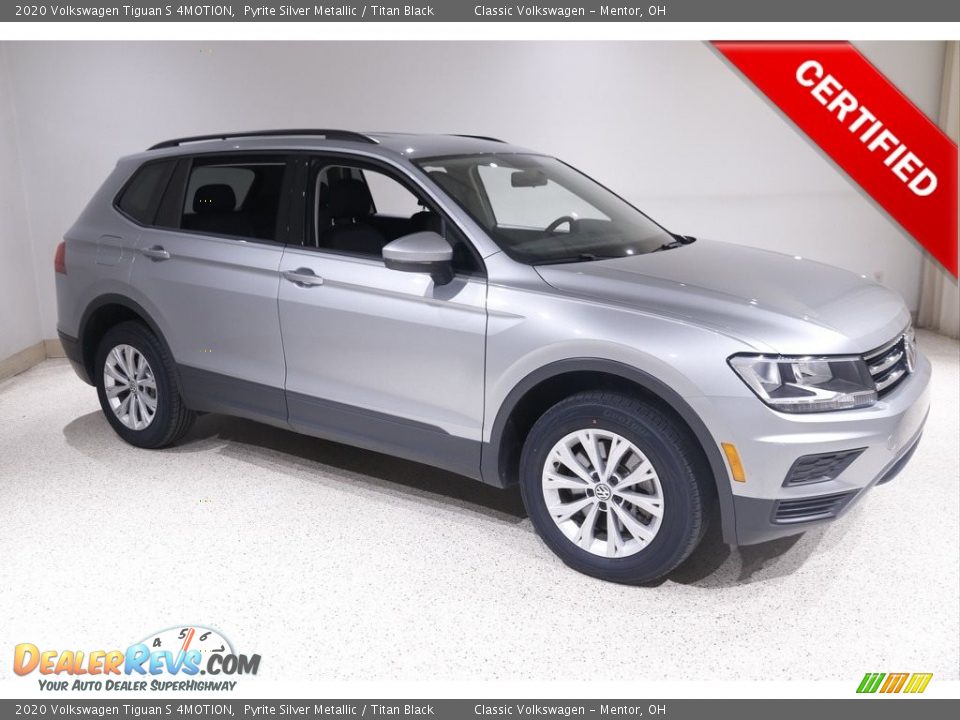 2020 Volkswagen Tiguan S 4MOTION Pyrite Silver Metallic / Titan Black Photo #1