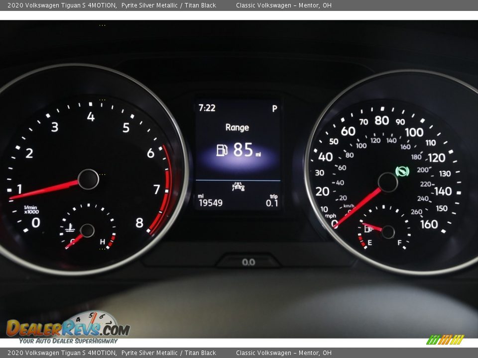 2020 Volkswagen Tiguan S 4MOTION Pyrite Silver Metallic / Titan Black Photo #8