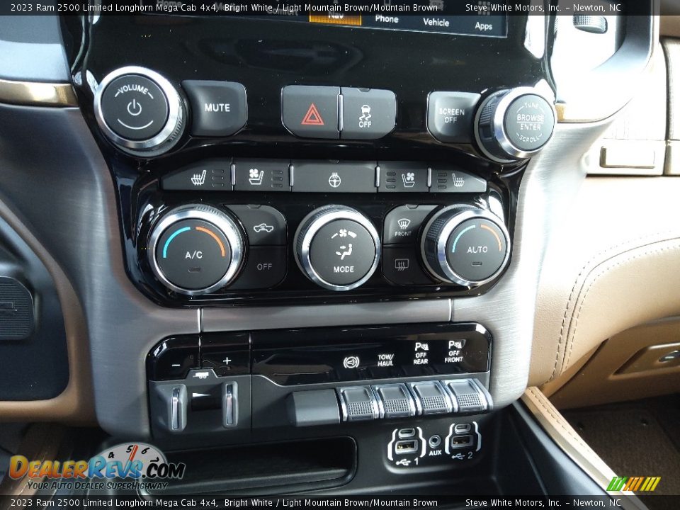 Controls of 2023 Ram 2500 Limited Longhorn Mega Cab 4x4 Photo #30