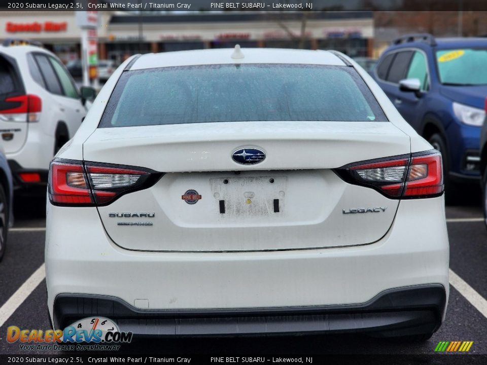 2020 Subaru Legacy 2.5i Crystal White Pearl / Titanium Gray Photo #4