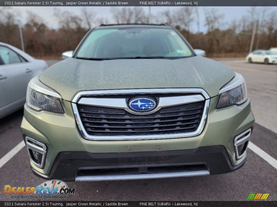 2021 Subaru Forester 2.5i Touring Jasper Green Metallic / Saddle Brown Photo #2