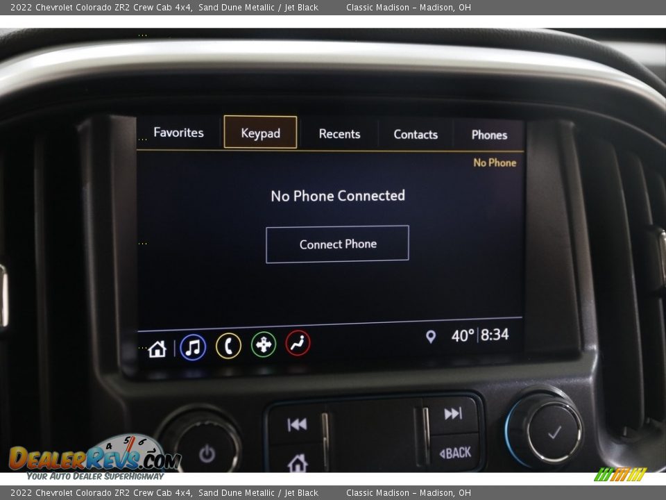 2022 Chevrolet Colorado ZR2 Crew Cab 4x4 Sand Dune Metallic / Jet Black Photo #12