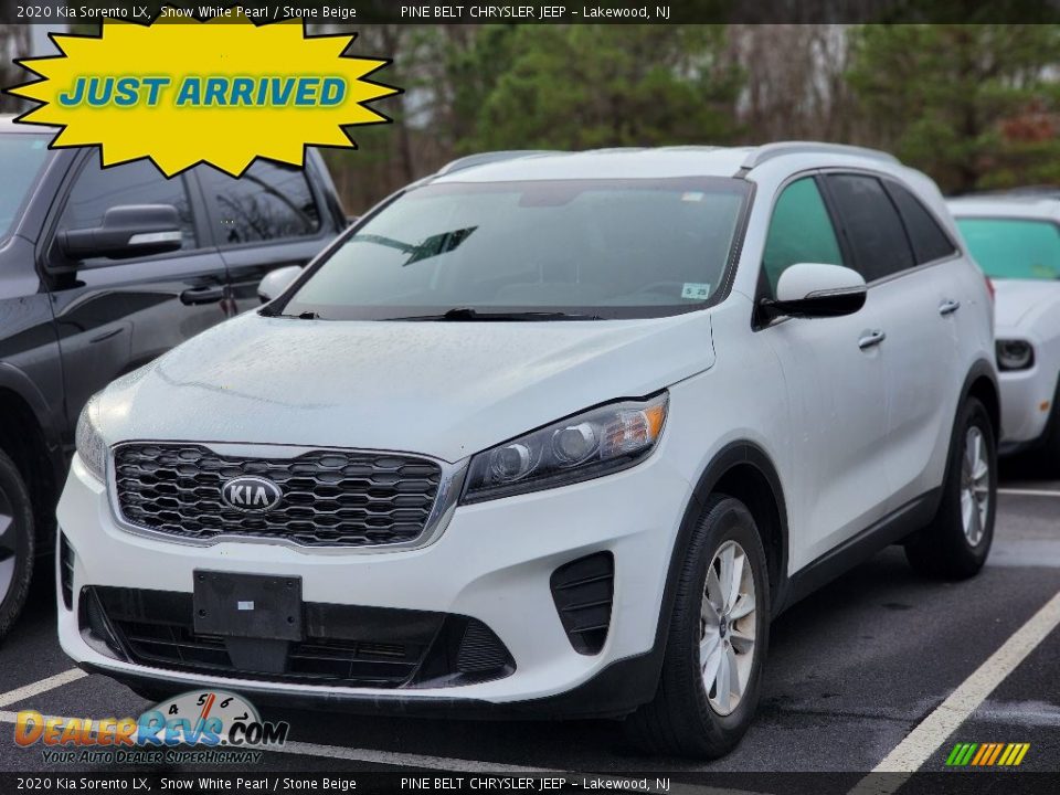 2020 Kia Sorento LX Snow White Pearl / Stone Beige Photo #1