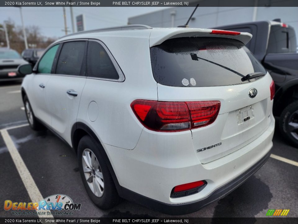 2020 Kia Sorento LX Snow White Pearl / Stone Beige Photo #6