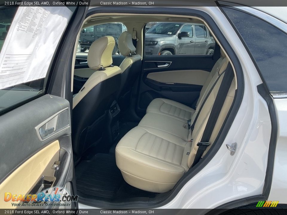 2018 Ford Edge SEL AWD Oxford White / Dune Photo #3