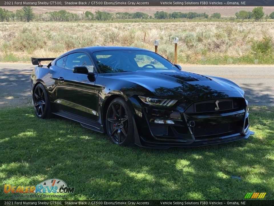Shadow Black 2021 Ford Mustang Shelby GT500 Photo #1