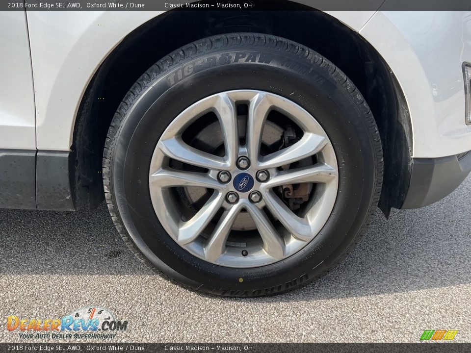 2018 Ford Edge SEL AWD Oxford White / Dune Photo #14