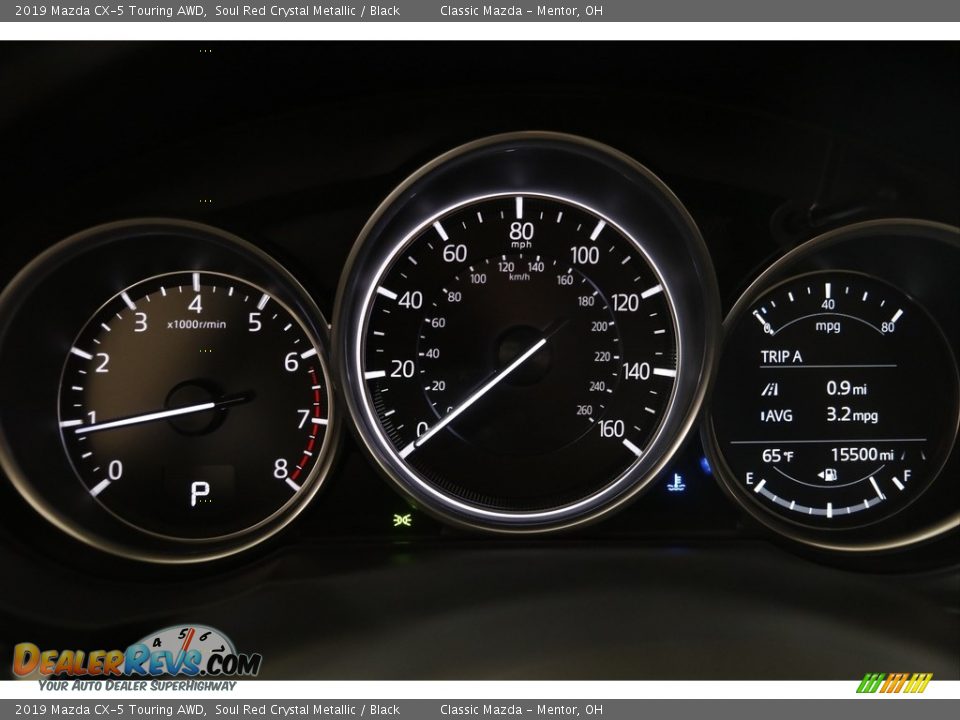 2019 Mazda CX-5 Touring AWD Soul Red Crystal Metallic / Black Photo #8