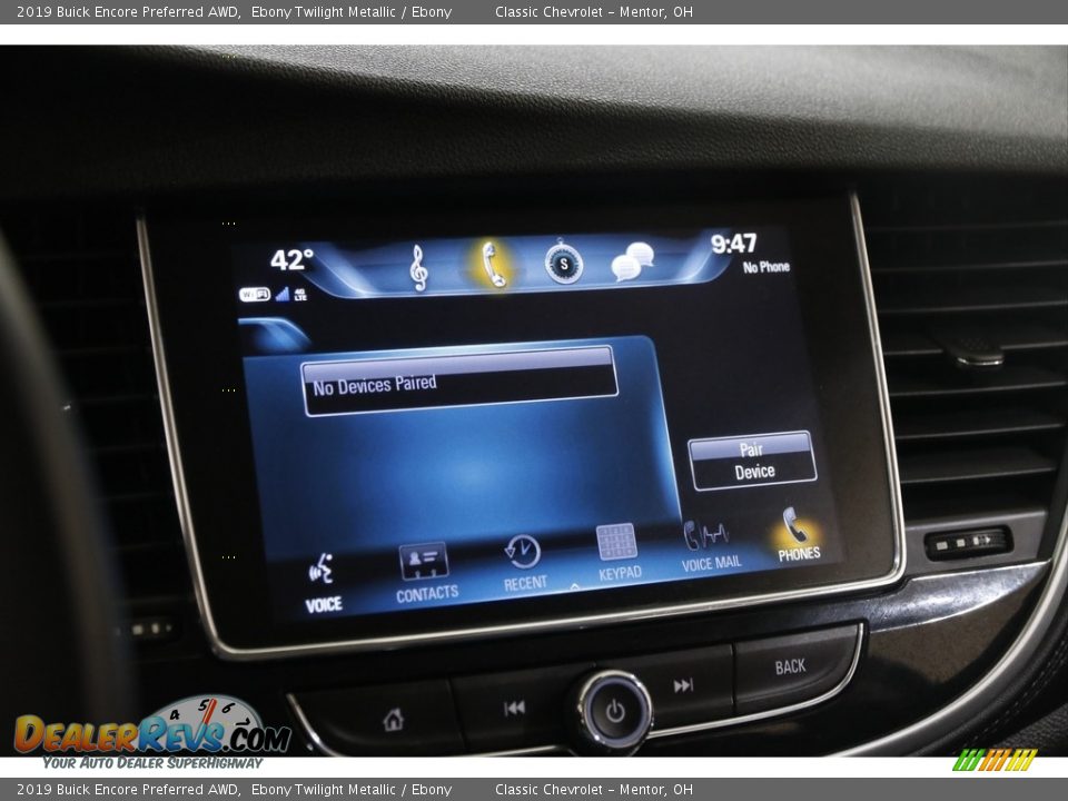 2019 Buick Encore Preferred AWD Ebony Twilight Metallic / Ebony Photo #11