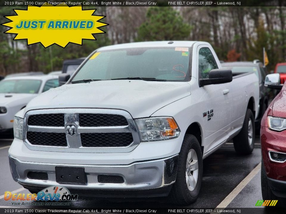 2019 Ram 1500 Classic Tradesman Regular Cab 4x4 Bright White / Black/Diesel Gray Photo #1