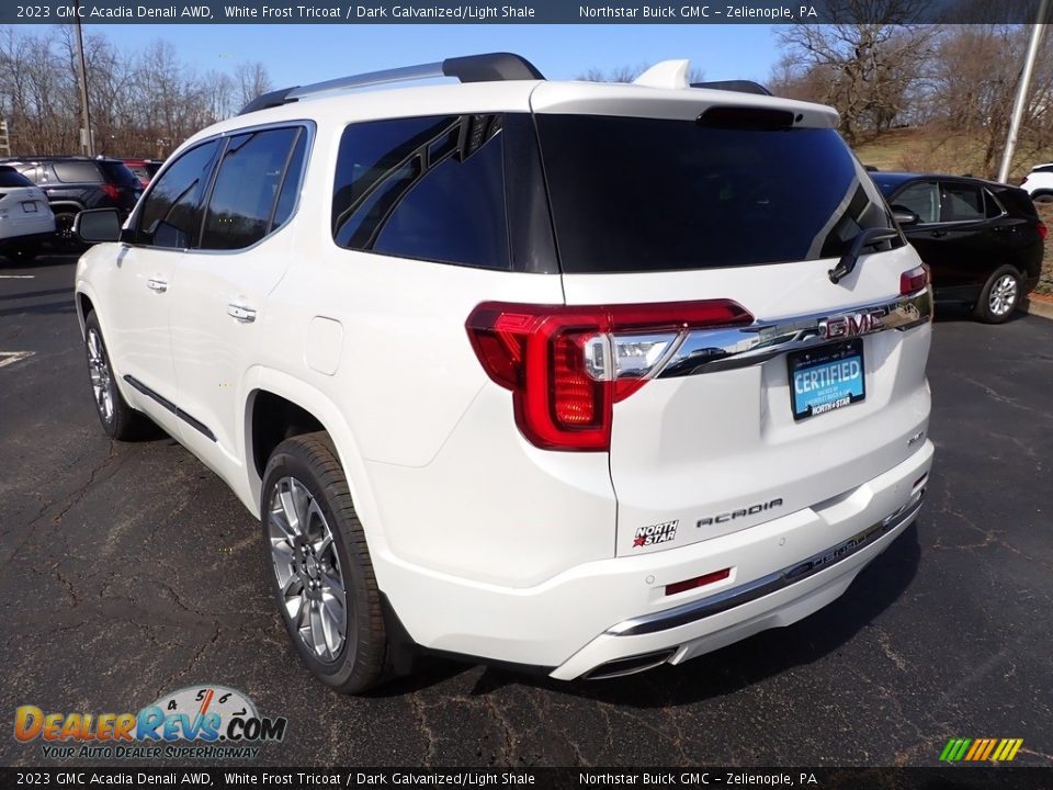 2023 GMC Acadia Denali AWD White Frost Tricoat / Dark Galvanized/Light Shale Photo #4