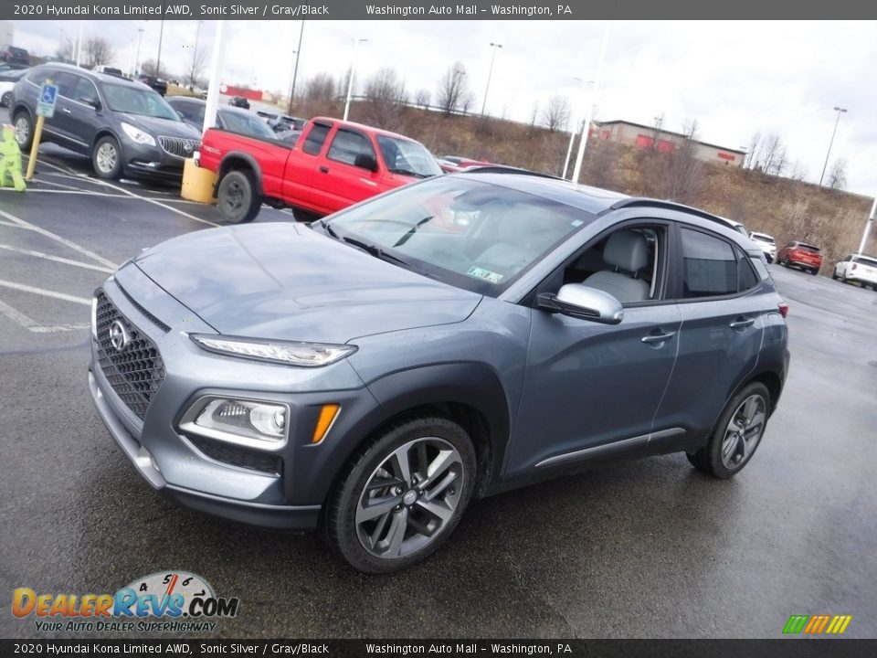 2020 Hyundai Kona Limited AWD Sonic Silver / Gray/Black Photo #5