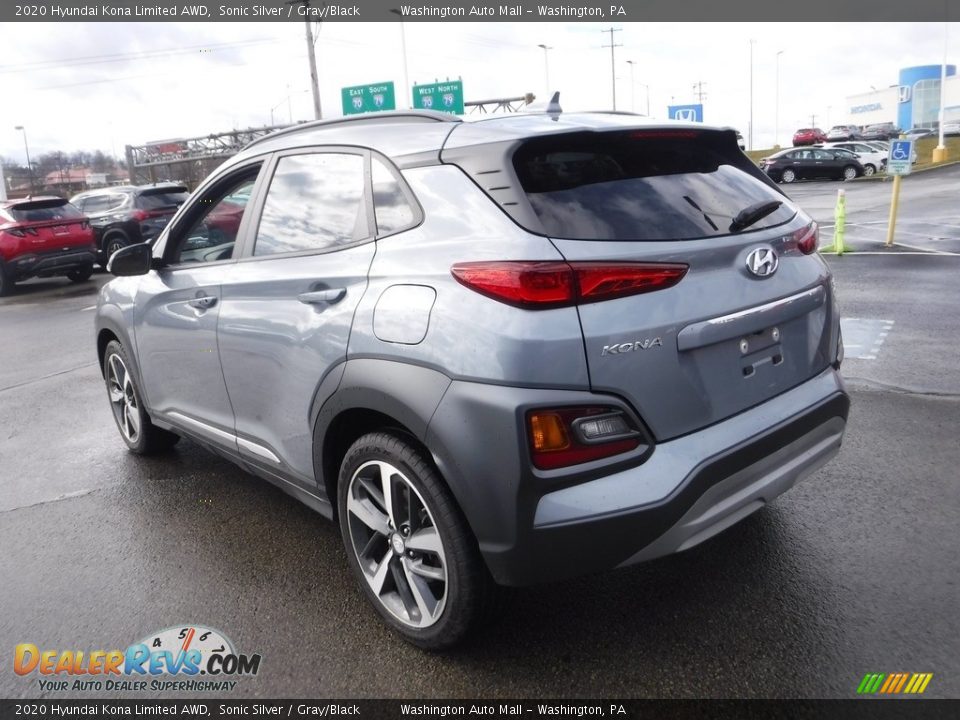 2020 Hyundai Kona Limited AWD Sonic Silver / Gray/Black Photo #9
