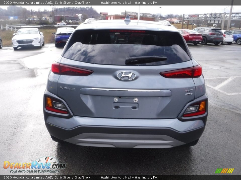 2020 Hyundai Kona Limited AWD Sonic Silver / Gray/Black Photo #10