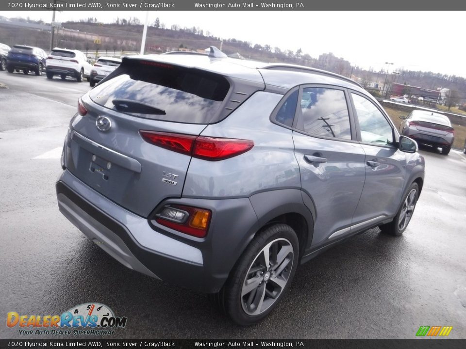 2020 Hyundai Kona Limited AWD Sonic Silver / Gray/Black Photo #11