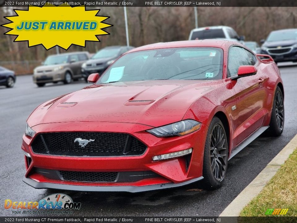 2022 Ford Mustang GT Premium Fastback Rapid Red Metallic / Ebony Photo #1