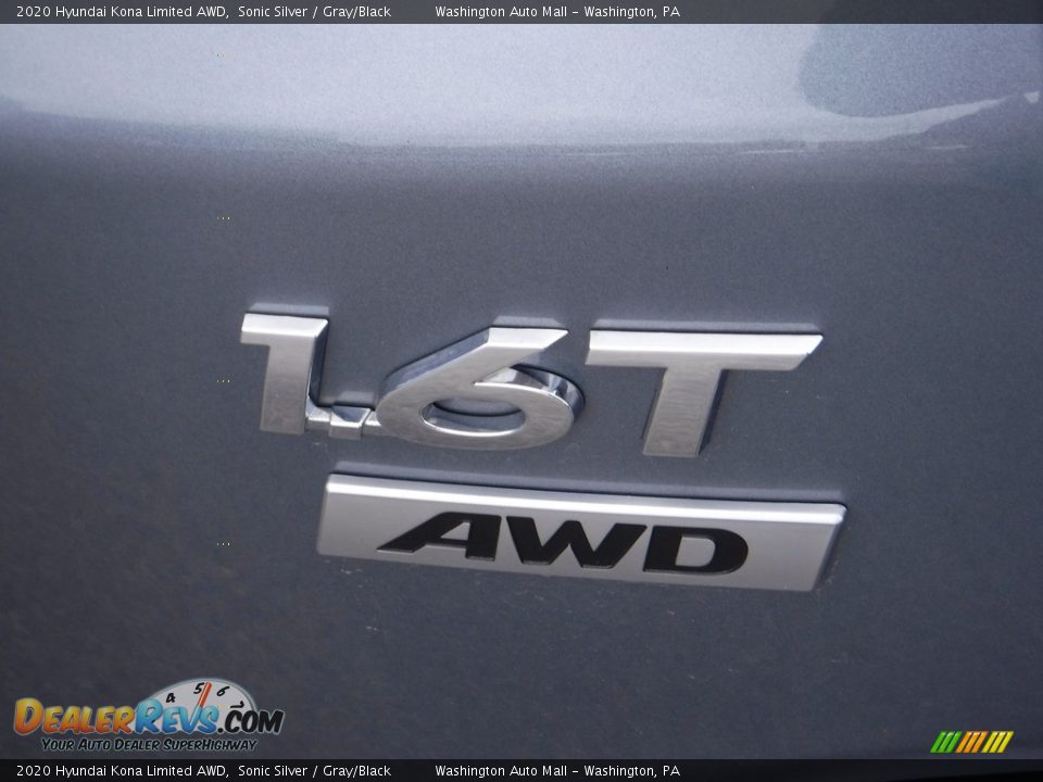 2020 Hyundai Kona Limited AWD Sonic Silver / Gray/Black Photo #12