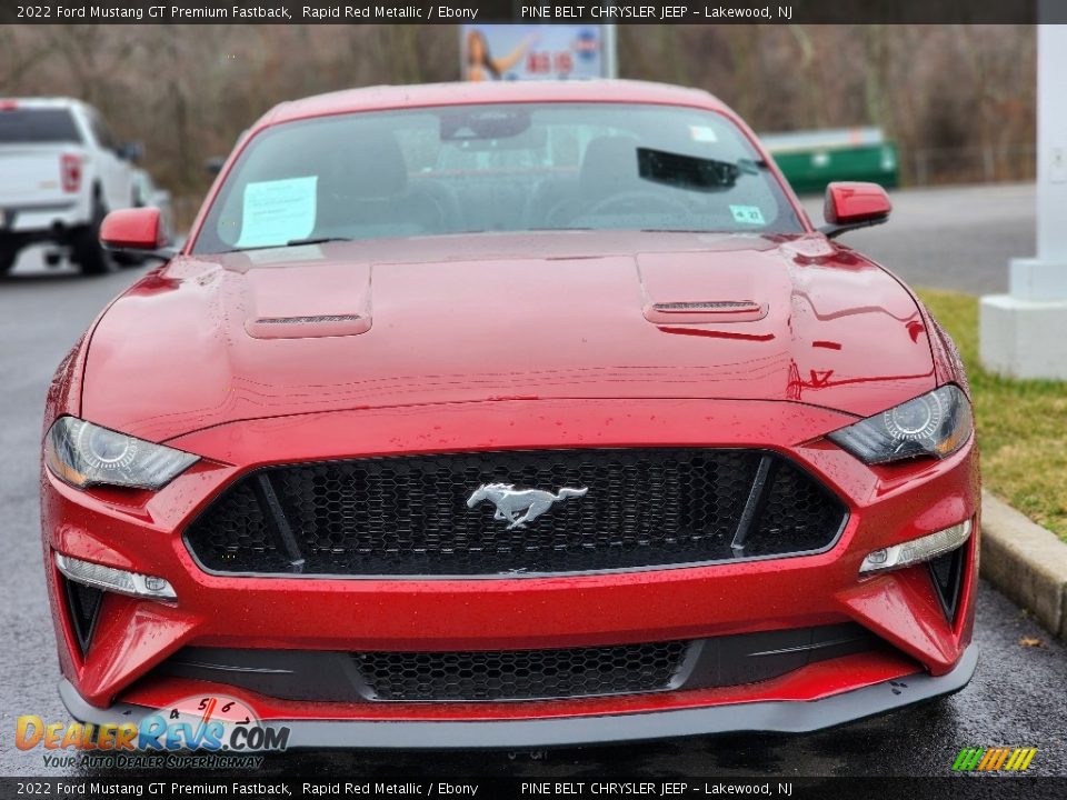 2022 Ford Mustang GT Premium Fastback Rapid Red Metallic / Ebony Photo #2