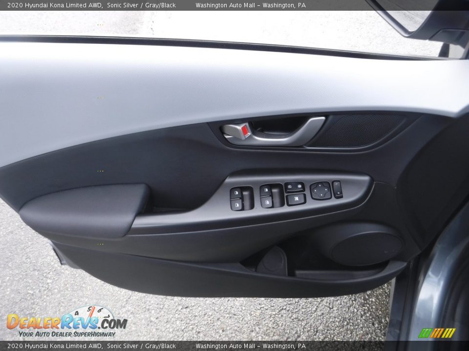 2020 Hyundai Kona Limited AWD Sonic Silver / Gray/Black Photo #15