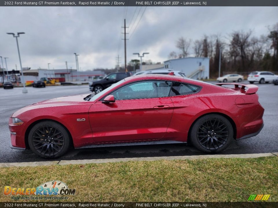 2022 Ford Mustang GT Premium Fastback Rapid Red Metallic / Ebony Photo #9