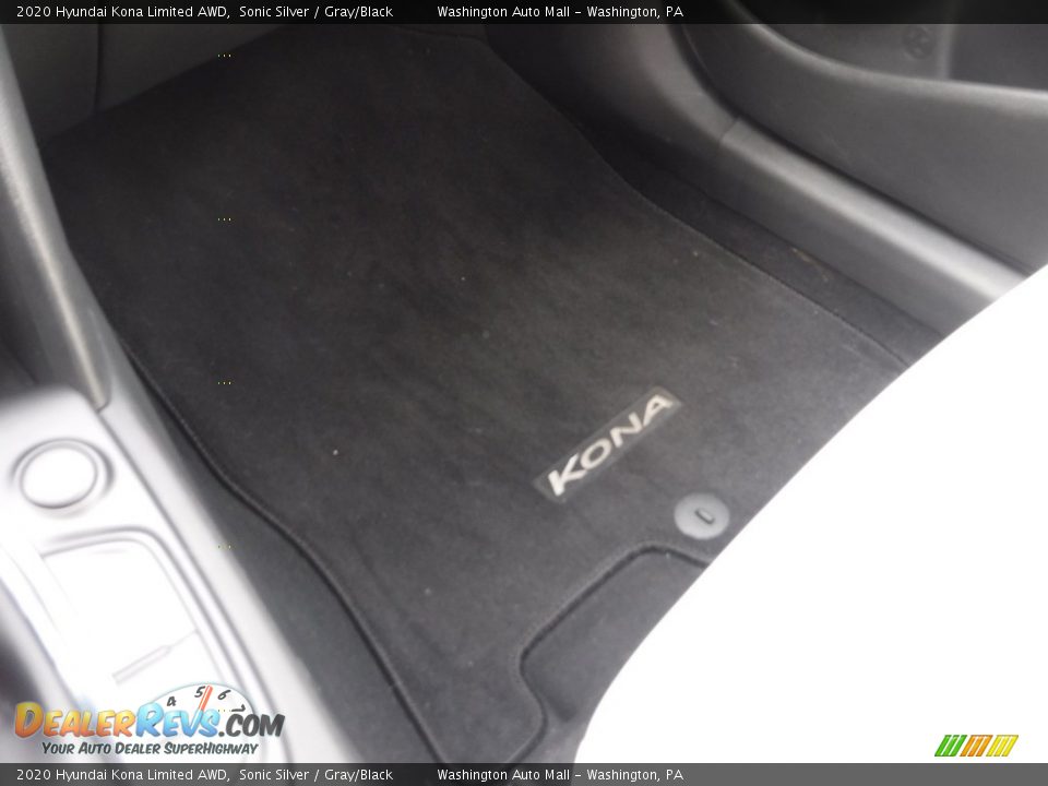 2020 Hyundai Kona Limited AWD Sonic Silver / Gray/Black Photo #29