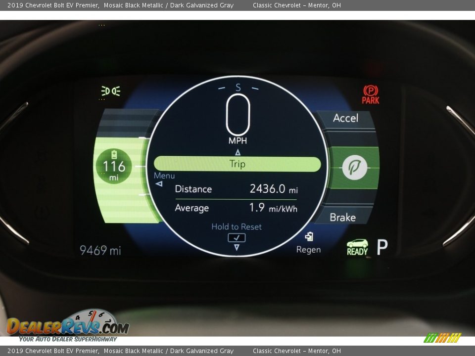 2019 Chevrolet Bolt EV Premier Gauges Photo #9