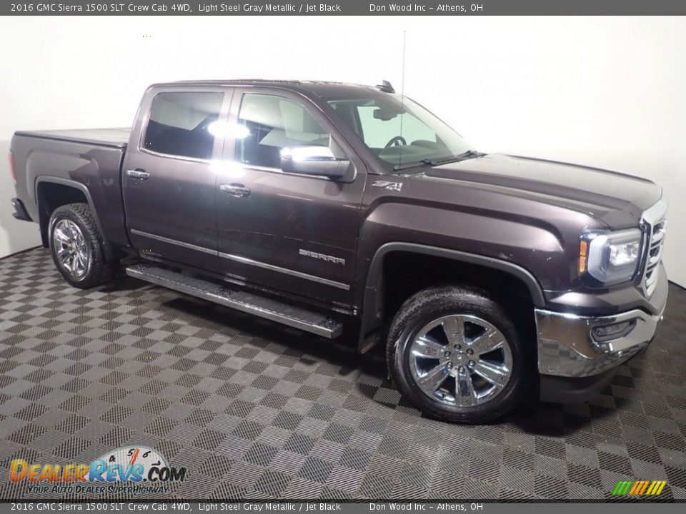2016 GMC Sierra 1500 SLT Crew Cab 4WD Light Steel Gray Metallic / Jet Black Photo #4
